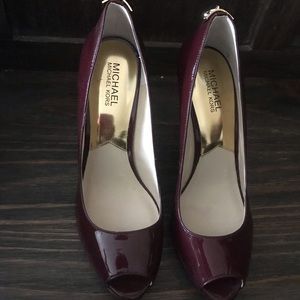 4” Michael Kors Patent Leather Shoes